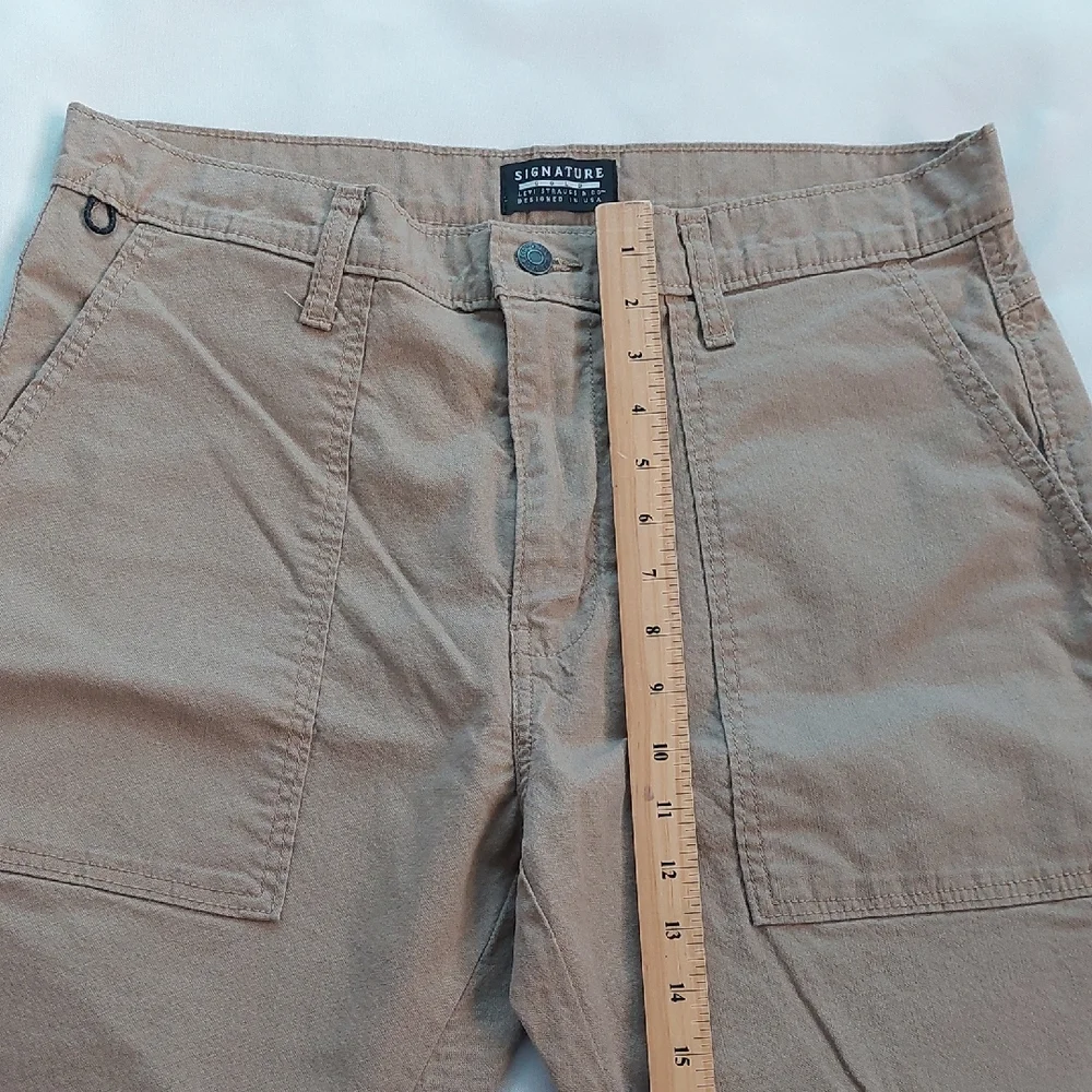 Signature Gold Taupe Levis‎ Straus Casual Pants Mens Size 34X30